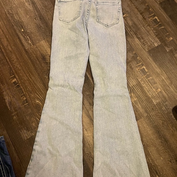 BKE Light Blue Ripped Flare Jeans - Picture 2 of 4